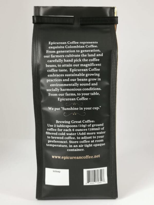 Epicurean Specialty Colombian Luxury Coffee